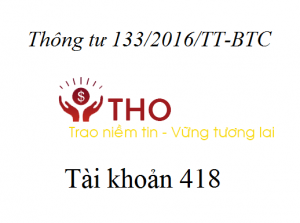 Hướng dẫn định khoản tài khoản 418 theo thông tư 133